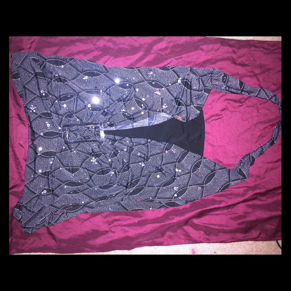Sequin halter top